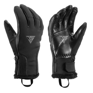 New Mens Luxury Winter Cold Weather Warm Polyester Waterproof Fabric& Genuine Leather <b>Gloves</b> <b>Driving</b> <b>Gloves</b> For Men High Quality - Product Image 1