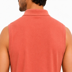 Camiseta Polo sin Mangas para Hombre, de Secado Rápido, Corte Atlético, Estilo Veraniego, Ropa Deportiva, Tela Premium Personalizada - Product Image 6