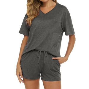 Conjunto de Ropa Casual de Verano de Dos Piezas para Mujer, Camiseta y Pantalones Cortos, Conjunto Personalizado de 2 Piezas, Camiseta y Traje de Pantalones Cortos - Product Image 2