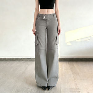 กางเกงคาร์โก้ผู้หญิงยอดนิยม มีจำหน่ายในราคาขายส่ง เนื้อผ้านุ่ม ขายดี กันยับ แห้งเร็ว สำหรับผู้ใหญ่ - Product Image 4