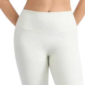 <b>White</b> High Waist Leggings Women Stretch Yoga Pants Seamless Look Workout Tights for Gym Pilates - Product Image 5