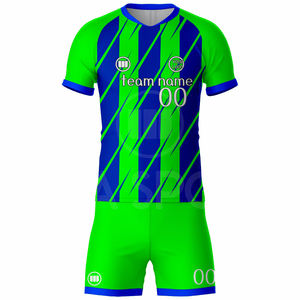 Fabricante de Uniformes de Fútbol Personalizados, Conjunto de Camiseta y Pantalones Cortos de Fútbol, Equipación de Equipo, Pedido al por Mayor con Impresión de Logotipo - Product Image 1