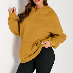 Custom Women Cropped <b>Hoodie</b> Soft Cotton Pullover Long Sleeve Fashion Sweatshirt Casual Fitness Daily Wear <b>Lightweight</b> <b>Hoodie</b> OEM - Product Image 4
