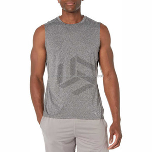 Sleeveless T-shirt for <b>Men</b> Oversize Gym <b>Stringer</b> Tank Top XL Cotton <b>Vest</b> Breathable Casual Style Knitted Sports Singlet 2025 - Product Image 1