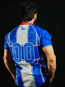 เสื้อรักบี้พิมพ์ลายแบบสั่งทำสำหรับผู้ชาย PUFFIN SPORTS แขนสั้น คอกลม ระบายเหงื่อได้ดี ทรงพอดีตัว พิมพ์ลายสำหรับผู้ใหญ่ ใส่ได้ทุกฤดู - Product Image 3