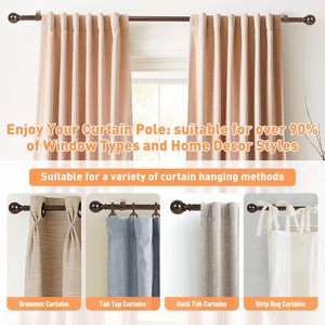 <span class=keywords><strong>Tringle</strong></span> à rideaux D25 160-300cm pour rideaux à œillets - Product Image 5