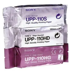 Papel de filme térmico para gravação de vídeo ultrassom de alto brilho Upp-110hg para impressora Sony