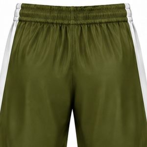 Shorts de hockey sur glace sublimés vert olive pour hommes, en polyester rayé, pour l'entraînement et les matchs d'équipe - Product Image 6