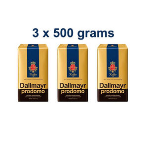 Café moulu décaféiné Dallmayr Prodomo 12x500g, qualité supérieure, torréfaction allemande, saveur riche, vente en gros - Product Image 6