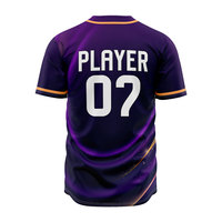 Maillot de baseball sublimé pour homme, entièrement boutonné, personnalisé, respirant, à séchage rapide, anti-humidité, vêtement de sport