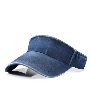 Casquette à visière incurvée en denim délavé, non structurée, protection solaire pour hommes et femmes, été, activités de plein air, cyclisme, pêche, sports - Product Image 1