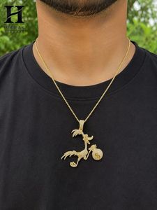 Collar con Colgante Personalizado de Hip Hop, Estilo Iced Out, con Diseño de Pájaro Rápido y Bolsa de Dinero/Dólares, para Hombre - Product Image 6