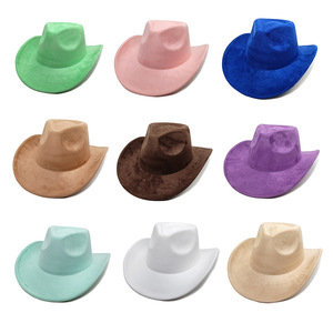 Nouveauté 2025 – Chapeau de cowboy en daim tendance 24 couleurs pour homme et femme – Style décontracté, rétro, idéal pour les voyages et les fêtes - Product Image 2