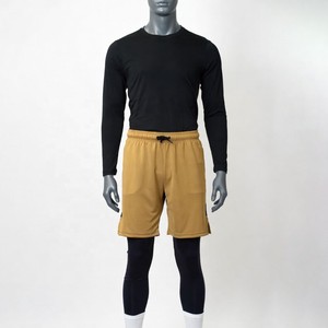 Shorts Awrah 2026 pour hommes, couleur unie, séchage rapide, avec cordon de serrage, taille mi-haute, décontractés, sportifs, OEM - Product Image 1