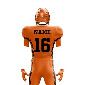 Uniforme de football américain de qualité supérieure, réfléchissant, respirant, design extérieur personnalisé, 25 ensembles MOQ, 100% polyester, sur mesure - Product Image 5