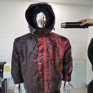 Chaqueta de Invierno con Capucha Termosensible para Hombre, Color Negro, Cierre Frontal con Cremallera, Logotipo, Fibra de Poliéster, Cambio de Color, Cortavientos - Product Image 3