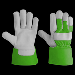 Premium Fluorescent Canadian Rigger Safety Work <b>Gloves</b> Cowhide Grain Industrial Leather Comfortable Working <b>Gloves</b> - Product Image 4