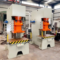 Prensa Hidráulica Industrial Tipo C de 160 Toneladas com Unidade de Estampagem de Metal com Embreagem Automática de 30 Toneladas