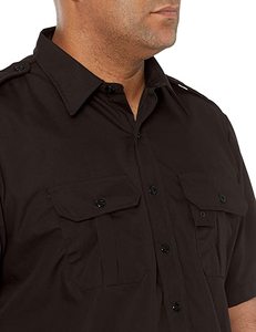 Camisa de Hombre de Algodón Twill, Estilo Safari, Cierre de Botón, Manga Larga, Informal, para Trabajo al Aire Libre, Tela Resistente, Personalizable OEM ODM - Product Image 2