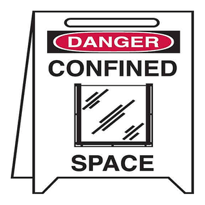 Support de sol pliable Brady Danger pour espaces confinés, pour les zones de sécurité intérieures et extérieures - Product Image 3