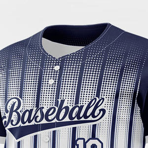 Maillot de baseball et softball de haute qualité, chemises boutonnées OEM à manches courtes, personnalisables, vente en gros à prix abordable, maillot de baseball unique pour hommes - Product Image 6