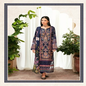 Ramsha Vol MASHAAL-8 Trois Pièces Élégant Pakistanais Designer Pelouse Brodé Panjabi Robe pour Adultes Femmes Indien Pakistanais - Product Image 3