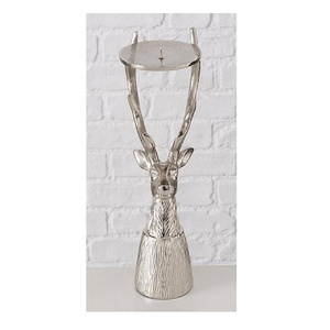 Candelabro de Aluminio Plateado con Forma de Ciervo para Sala de Estar, Centro de Mesa Navideño, Cumpleaños, Repisas, Consolas, Decoración del Hogar - Product Image 3