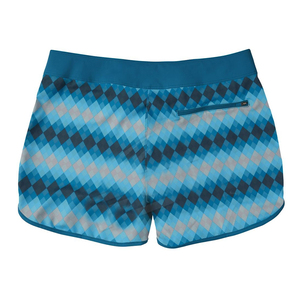 <b>Women's</b> Mid Board <b>Shorts</b> Geometric Print Quick Dry 100% Cotton Drawstring Waist Sporty Swimwear - Product Image 2