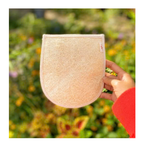 Éponge de bain ovale en textile, exfoliante pour le corps, pour adultes, style uni - Product Image 1