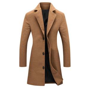 Premium <b>Womens</b> Trench <b>Coat</b> Belted Lapel Collar Long Overcoat <b>Double</b> <b>Breasted</b> Winter Jacket Custom Logo - Product Image 2