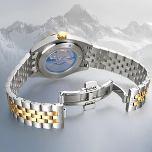 Nouvelle montre automatique pour homme, design de carnaval, bracelet en or de luxe, lumineuse, mouvement Seiko, étanche 5 bars - Product Image 3