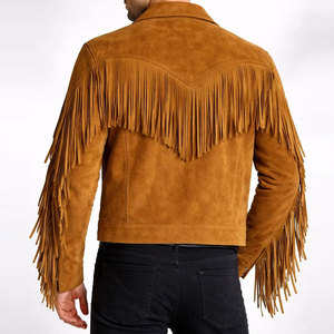 Luxury Style High Street Men's Goat <b>Suede</b> Leather <b>Jacket</b> Customizable Colors & Sizes Waterproof Windproof Winter - Product Image 4