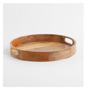 Plateau de service pour fruits secs en bois organique poli de forme naturelle, de luxe, moderne, écologique, résistant au lave-vaisselle - Product Image 1