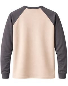 Custom Mens Raglan Jersey Long Sleeve T Shirt Cotton Polyester Crew Neck Casual Contrast Sleeve <b>Baseball</b> <b>Tee</b> OEM Apparel Supply - Product Image 2
