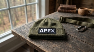 Bonnet en tricot vert olive pour homme, bonnet d'hiver à revers, unisexe, streetwear, bonnet ajusté, logo personnalisé, vente en gros, accessoire de mode - Product Image 3