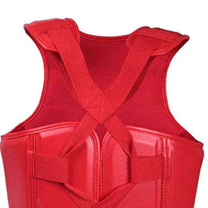 Protection corporelle en cuir PU de haute qualité, écologique, avec logo personnalisé, protection de la poitrine et du ventre pour l'entraînement de boxe, fabriqué au Pakistan - Product Image 5