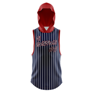 Hoodie sans manches en polaire pour homme, design uni, broderie, séchage rapide, respirant, pour l'hiver. - Product Image 1