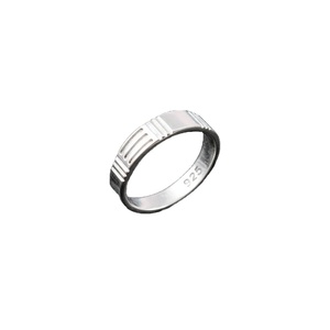 Women's 925 Sterling Silver Ring Band <b>Unusual</b> Textured Classic <b>Engagement</b> Jewellery for Women's Wedding & Party Occasions - Product Image 4