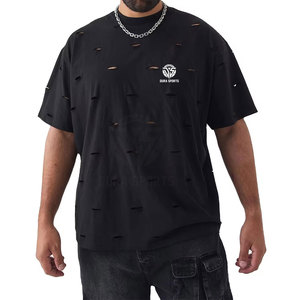 Latest Design Quick Dry Men Distressed T-Shirt Comfortable High Quality Men Distressed T-Shirts Made In Pakistan - Product Image 1