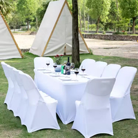 Tables pliantes de 6 pieds, rectangulaires en plastique, pour patio, salle à manger, fête, camping, pique-nique, banquet