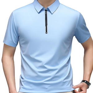 Camisetas Polo de Verano para Hombre de la Más Alta Calidad, Camisetas Polo de Fibra de Hielo 100%, Camisa Polo para Hombre, Camisa de Negocios, Camisetas Lisas - Product Image 2