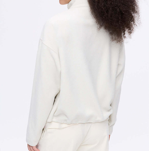 Sweat-shirt décontracté zippé pour femme, coupe ample, coupe-vent, chaud et respirant, idéal pour le sport et la course à pied, collection automne-hiver - Product Image 2