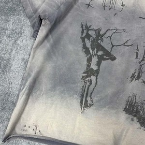 เสื้อยืดผู้ชายแขนสั้นพิมพ์ลายปราสาทมังกรแบบกอธิค ทรงโอเวอร์ไซส์ ผ้าย้อมสีแบบไท-ได คอโอ ผ้าเจอร์ซีย์คอตตอน - Product Image 6