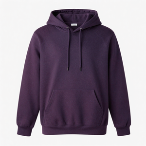 Sudadera con capucha de algodón grueso lavado, estilo vintage, de forro polar - Product Image 2
