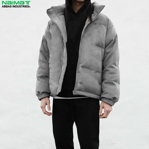 Multi <b>Pocket</b> Utility Cargo Puffer <b>Jacket</b> Men Heavy Duty Streetwear Warm Thick Padded Winter Tech Parka - Product Image 1