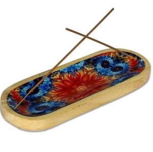 Porta Incienso de Madera de Sándalo Hecho a Mano, Premium, con Forma de Mano, Atrapador de Ceniza, Religioso, Ecológico, Calidad India, Precio de Fábrica - Product Image 6