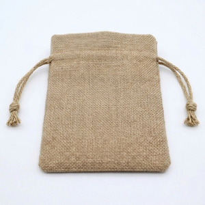 Bolsa Ecológica y Duradera de Yute con Cordón, Ventana Transparente, Impresión Personalizada, para Joyería, Cosméticos y Regalos - Product Image 4