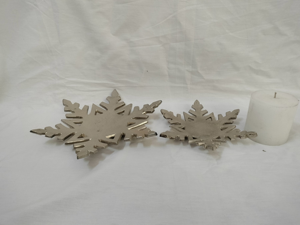 Adorno de Metal con Forma de Copo de Nieve Navideño Tradicional, el Más Vendido de RTS, Decoración para Mesa de Navidad, Figura Ecológica, Regalo Navideño - Product Image 5