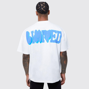 Camiseta Extra Grande de Algodón 100% con Logotipo Personalizado, Diseño y Estampado 3D en Relieve para Hombre - Product Image 6