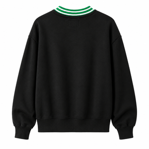 เสื้อสวมหัว Iota Phi Lambda สำหรับผู้หญิงเสื้อสเวตเตอร์คอกลมผ้าคอตตอนสีเขียวและสีขาวปักลายสำหรับผู้หญิง - Product Image 4